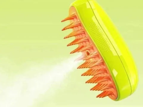 3 in 1 Cat Dog Steam Brush, Self Cleaning Massaging Pet Grooming Brush, Pet Hair Removal Tool, Dog & Cat Grooming Supplies