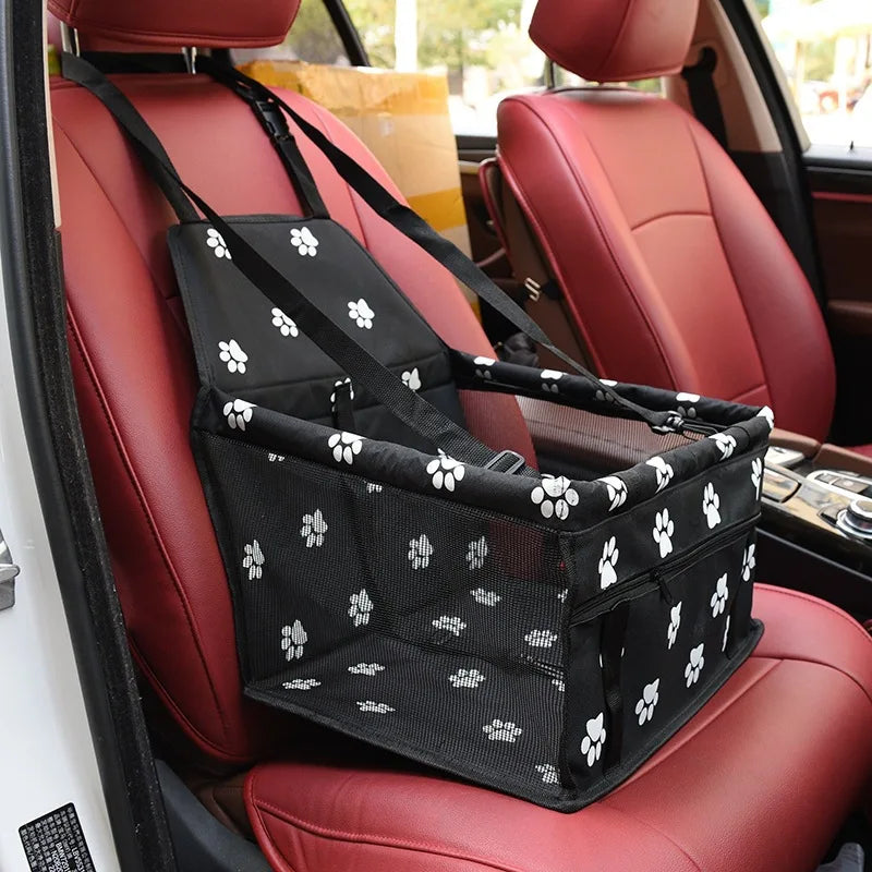 Car Pet Seat Cover Bear Paw Waterproof Pet Car Mat Anti-Scratch Nonslip Travel Pet Cushion Dog Bed Car Seat Protector