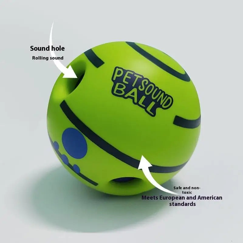 Interactive Plastic Dog Chew Ball Squeaky Dental Molar Toy Self-Playing Fetch Training Indoor Animal Print Puppies Small Dogs