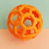 Interactive Plastic Dog Chew Ball Squeaky Dental Molar Toy Self-Playing Fetch Training Indoor Animal Print Puppies Small Dogs