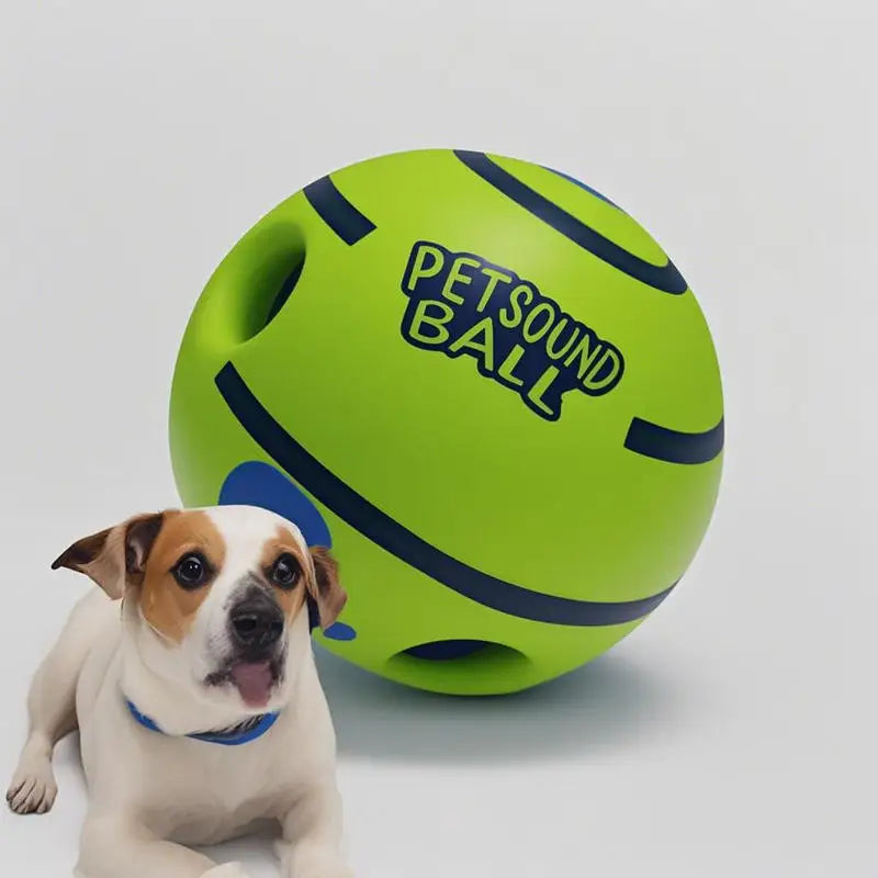 Interactive Plastic Dog Chew Ball Squeaky Dental Molar Toy Self-Playing Fetch Training Indoor Animal Print Puppies Small Dogs