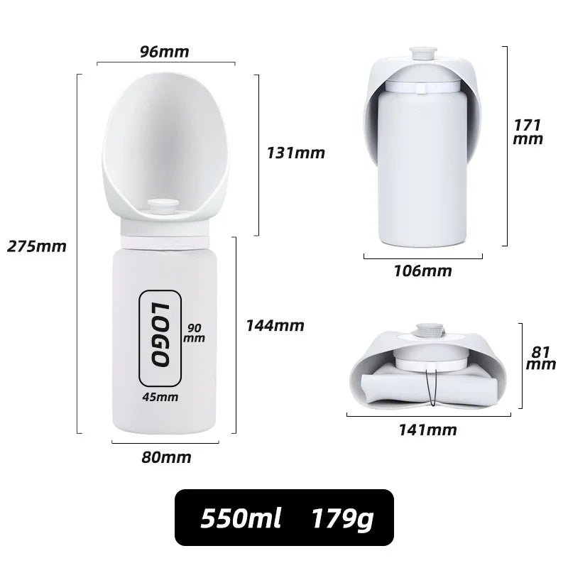 Pet Supplies Dog Traveling Water Cup Outdoor Portable Foldable Kettle Water Dispenser No Operating Mode