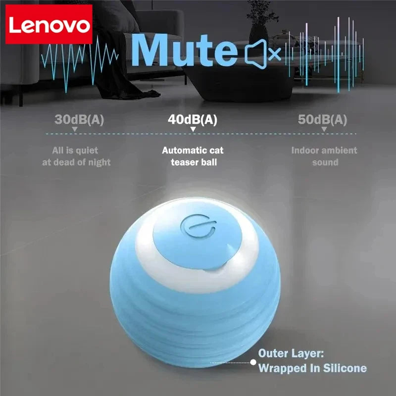 Lenovo Smart Dog Toys Ball Electronic Interactive Pet Toy Moving Ball USB Automatic Moving Bouncing for Puppy gift Cat Product