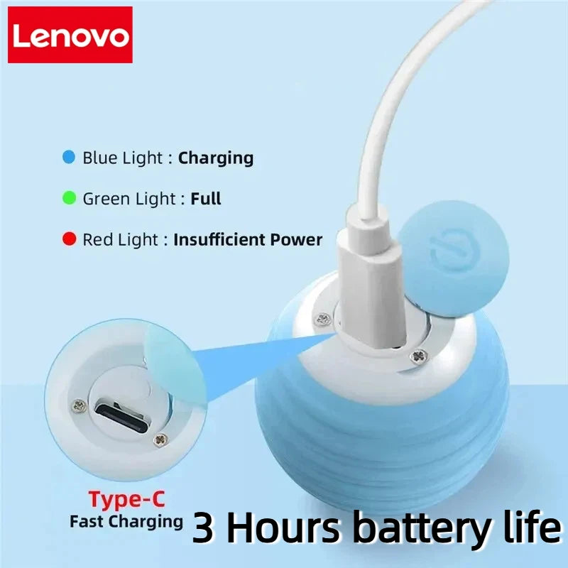 Lenovo Smart Dog Toys Ball Electronic Interactive Pet Toy Moving Ball USB Automatic Moving Bouncing for Puppy gift Cat Product