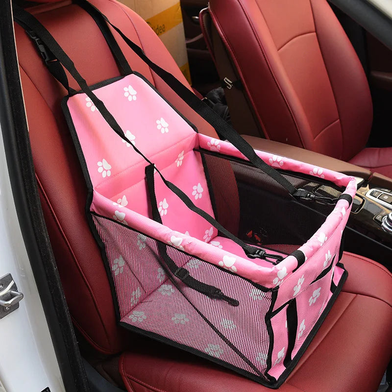 Car Pet Seat Cover Bear Paw Waterproof Pet Car Mat Anti-Scratch Nonslip Travel Pet Cushion Dog Bed Car Seat Protector
