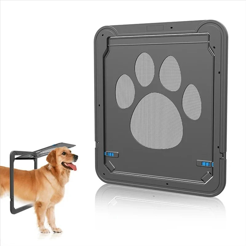 Pet Kitty Dog Door Flap Gate Opener Controlled Entry Electronic Screen Window Protector Wall Mosquito Net(Small:24cmx29cm)