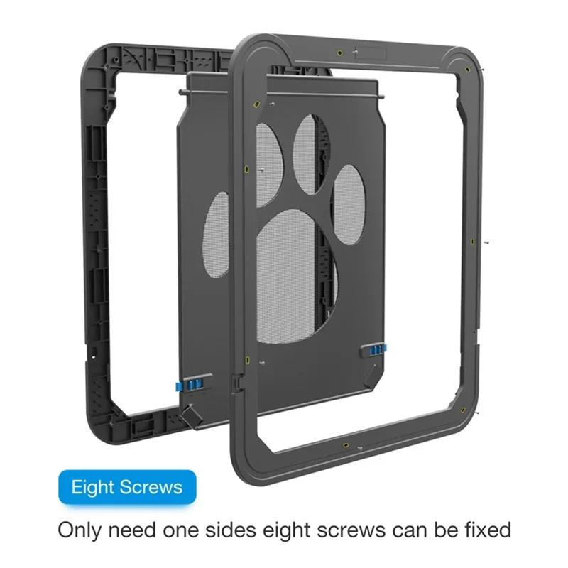 Pet Kitty Dog Door Flap Gate Opener Controlled Entry Electronic Screen Window Protector Wall Mosquito Net(Small:24cmx29cm)