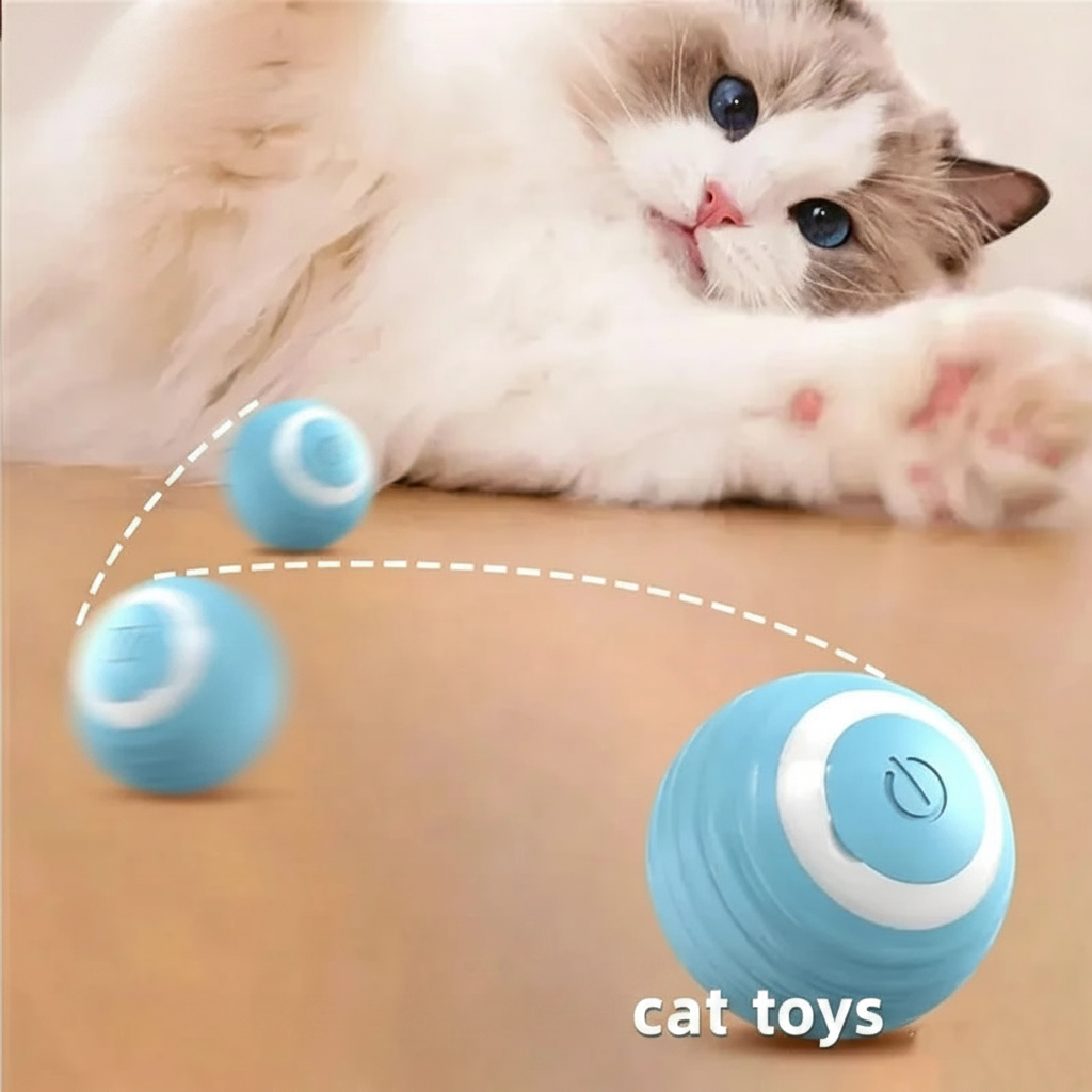 USB Rechargeable Interactive Ball for Cats & Dogs